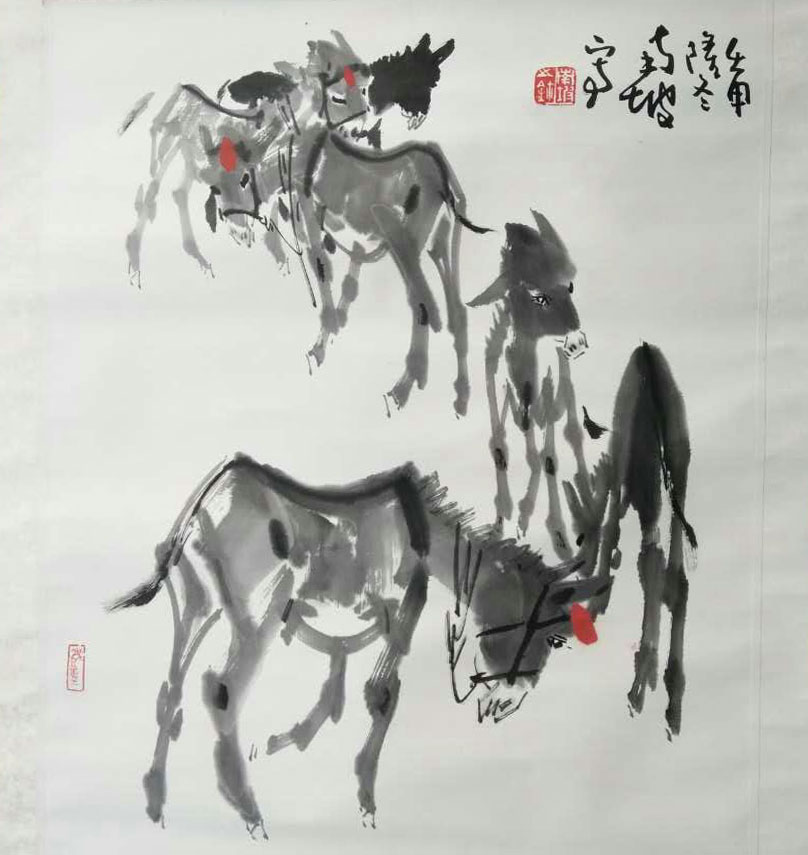 马南坡 驴 61x47